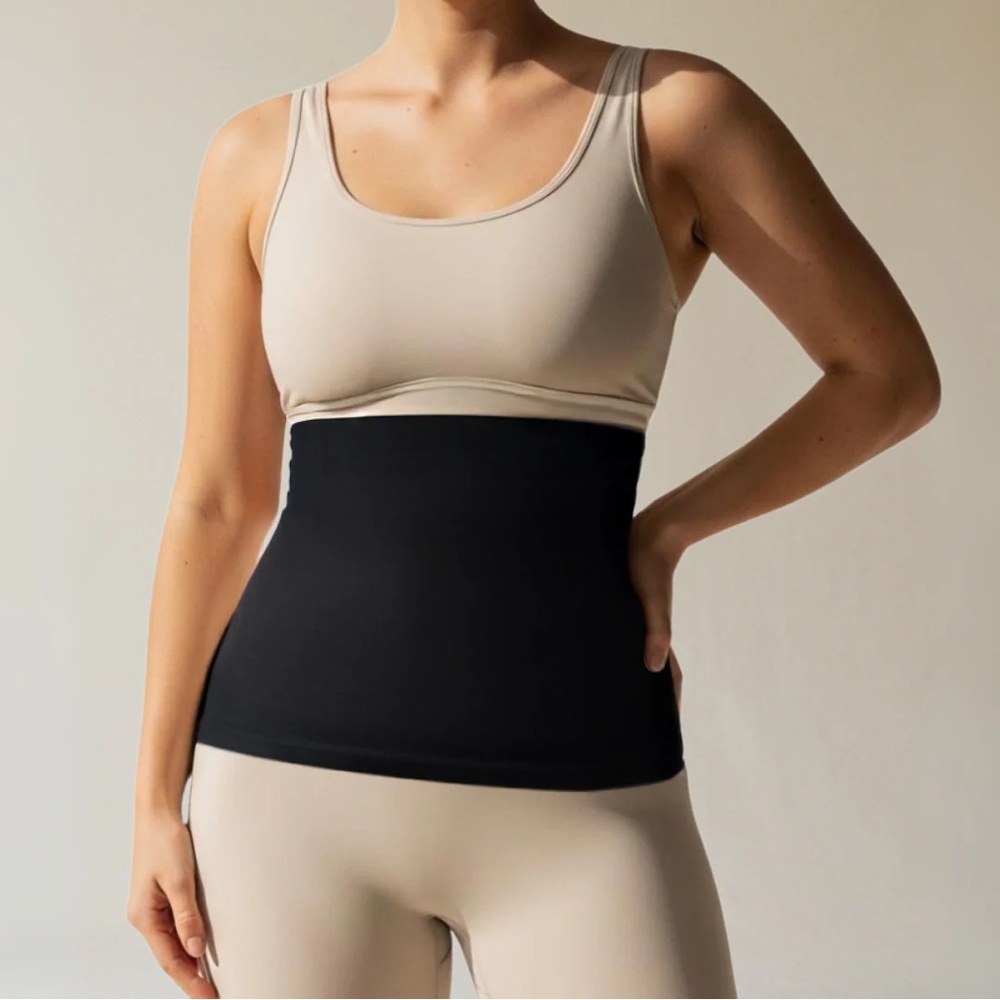 Black High-Waist Waist Cincher Shapewear for Women